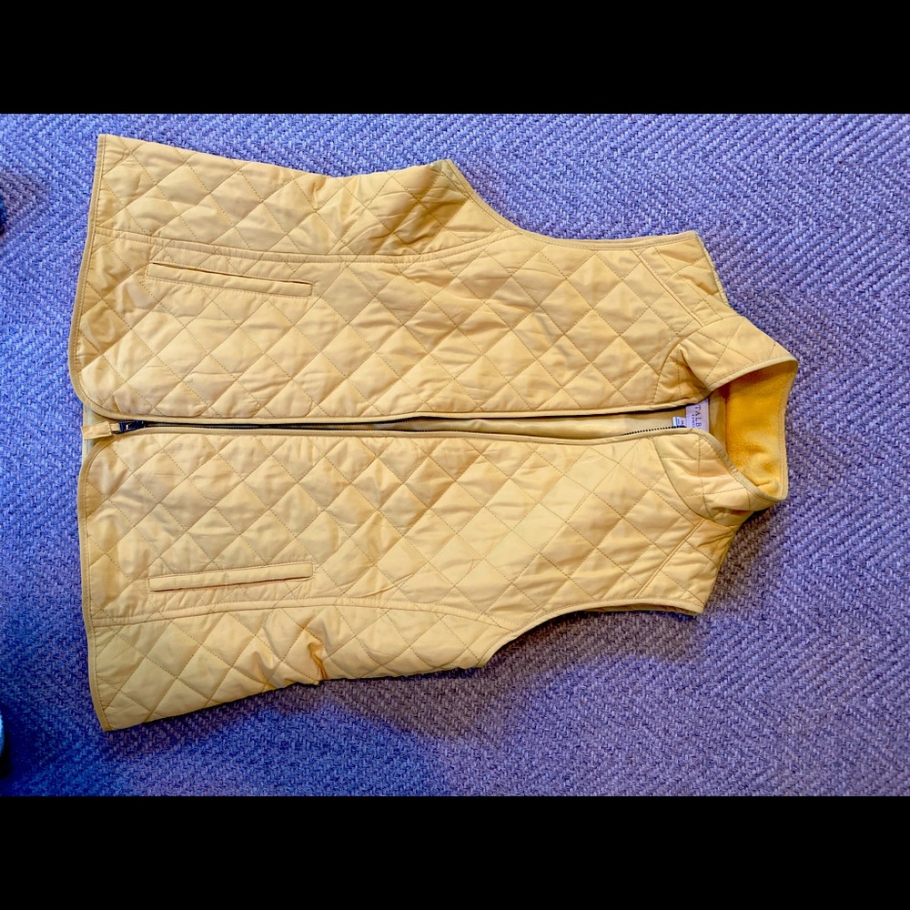 Yellow Talbots Quilted Vest